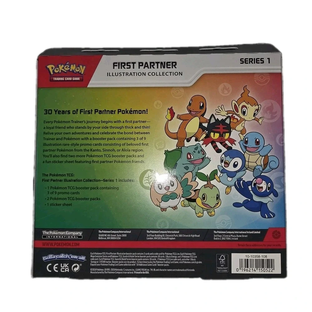 Sealed Pokemon‎ First Partner Illustration Collection (Series 1) New